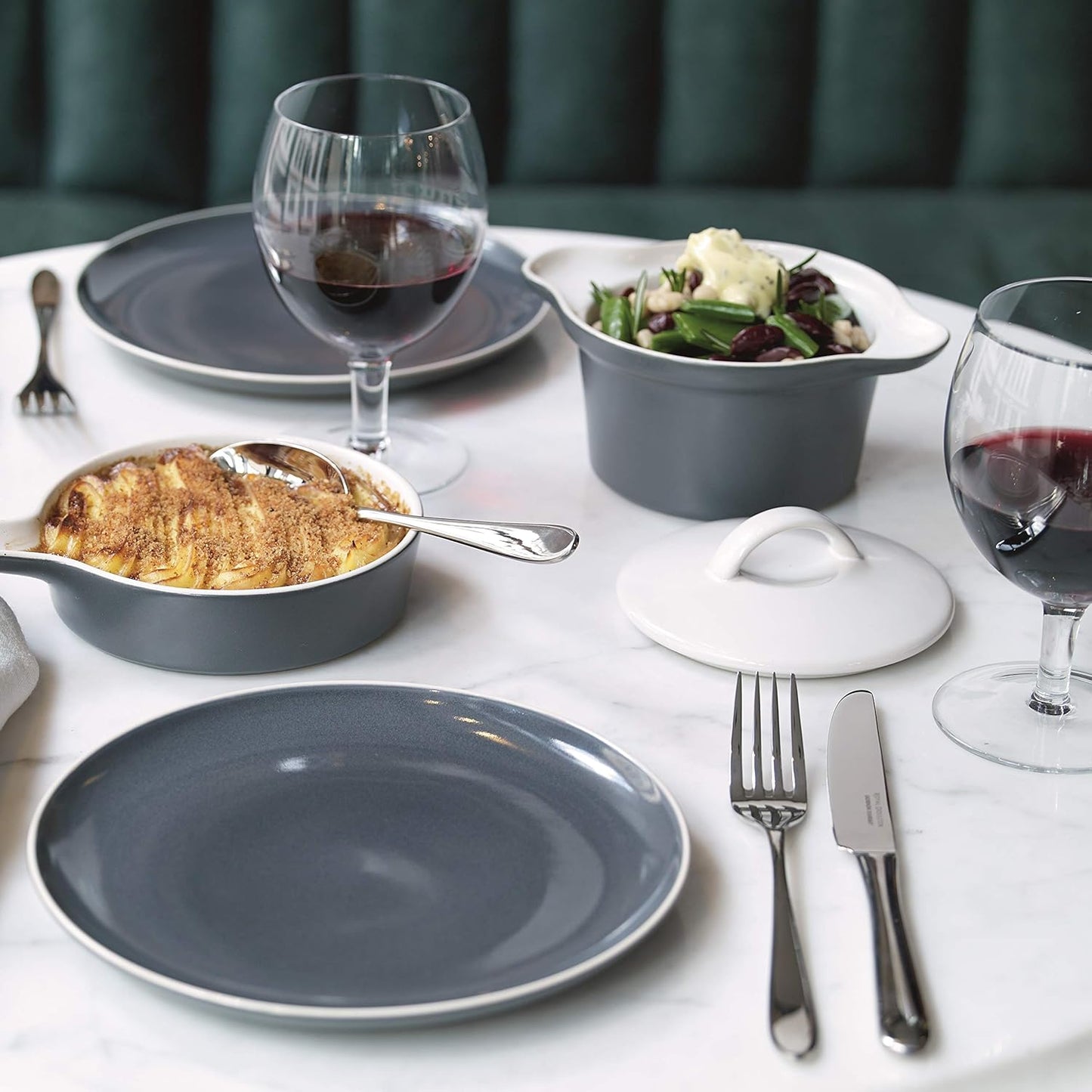 Gordon Ramsay 16-Piece Bread Street Dinnerware Set, Slate by Royal Doulton