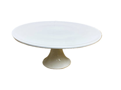 Maxwell & Williams Cake Plate Footed 12" White Porcelain