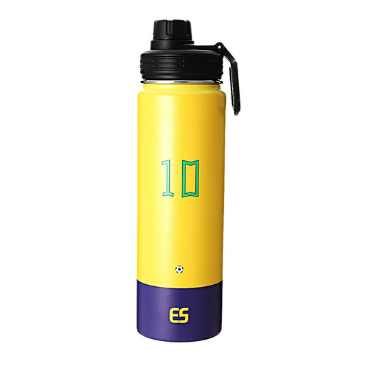 Neymar Water Bottle 2 piece set Stainless Steel Insulated 22-oz = 10.5"tall + 14-oz = 7"tall