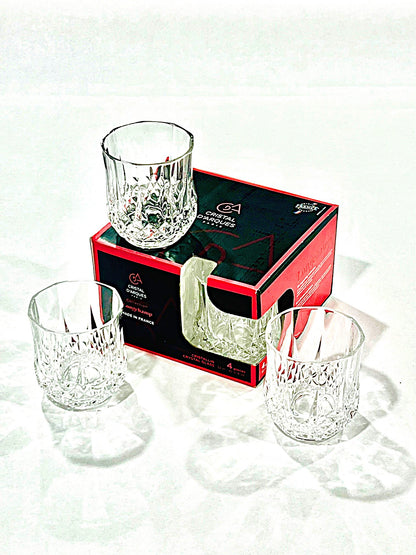 Cristal D'Arques Diamax 10 3/4oz Double Old Fasshioned Set 4