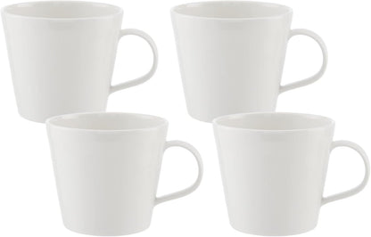 Royal Doulton 1815 Pure Mugs White Set of 4,  13.5-OZ