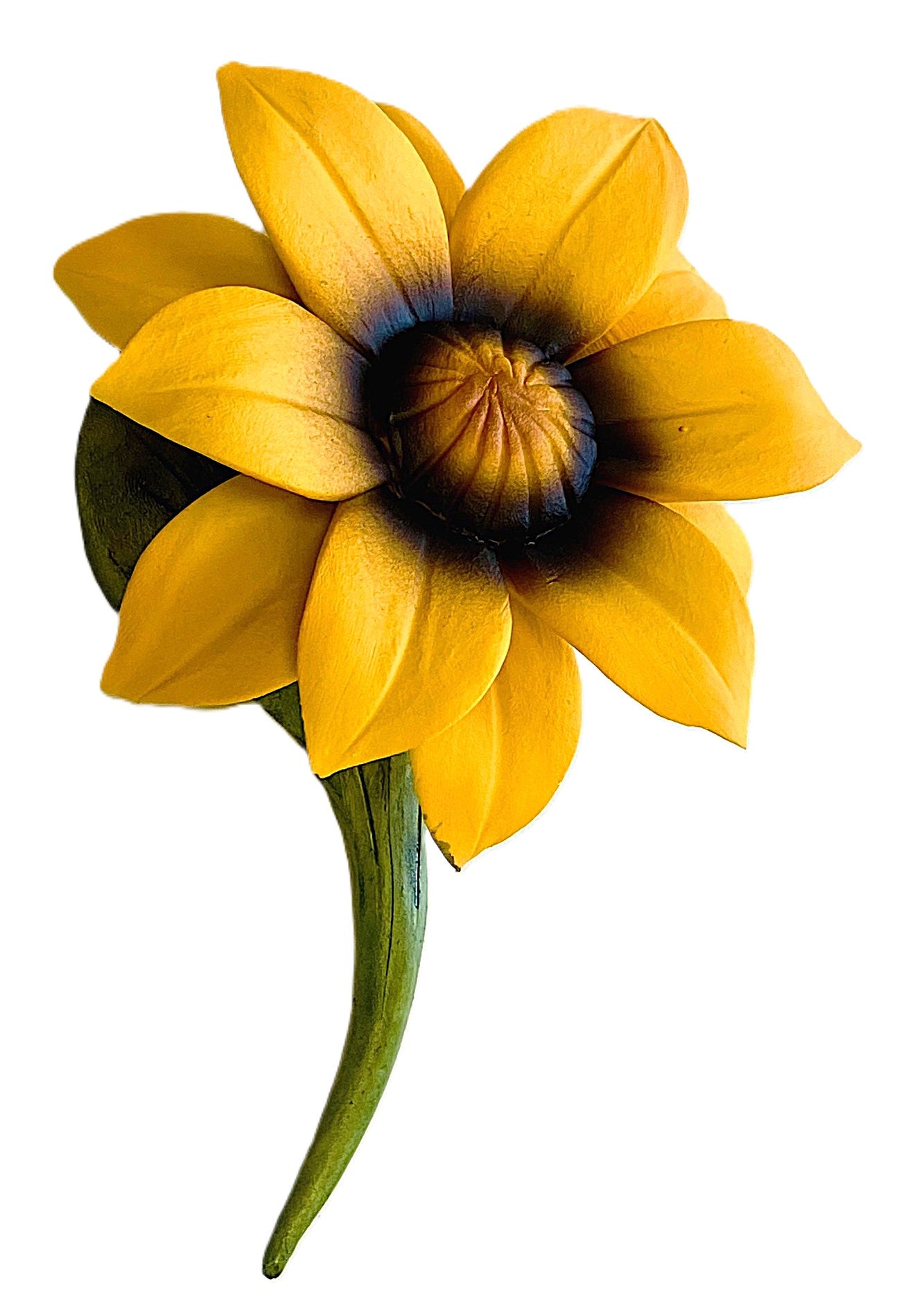 Capodimonte SunFlower Porcelain Flower Hand Painted and hand Made in ITALY