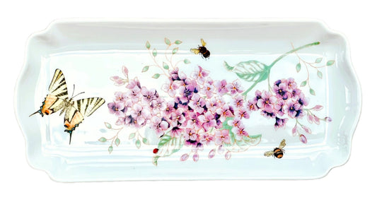 LENOX Butterfly Meadow Rectangular Tray 9.5"long X 4.5"wide X .7"high