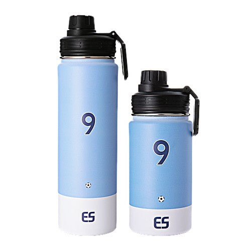 Haaland Water Bottle 2 piece set Stainless Steel Insulated 22-oz = 10.5"tall +14-oz = 7"tall