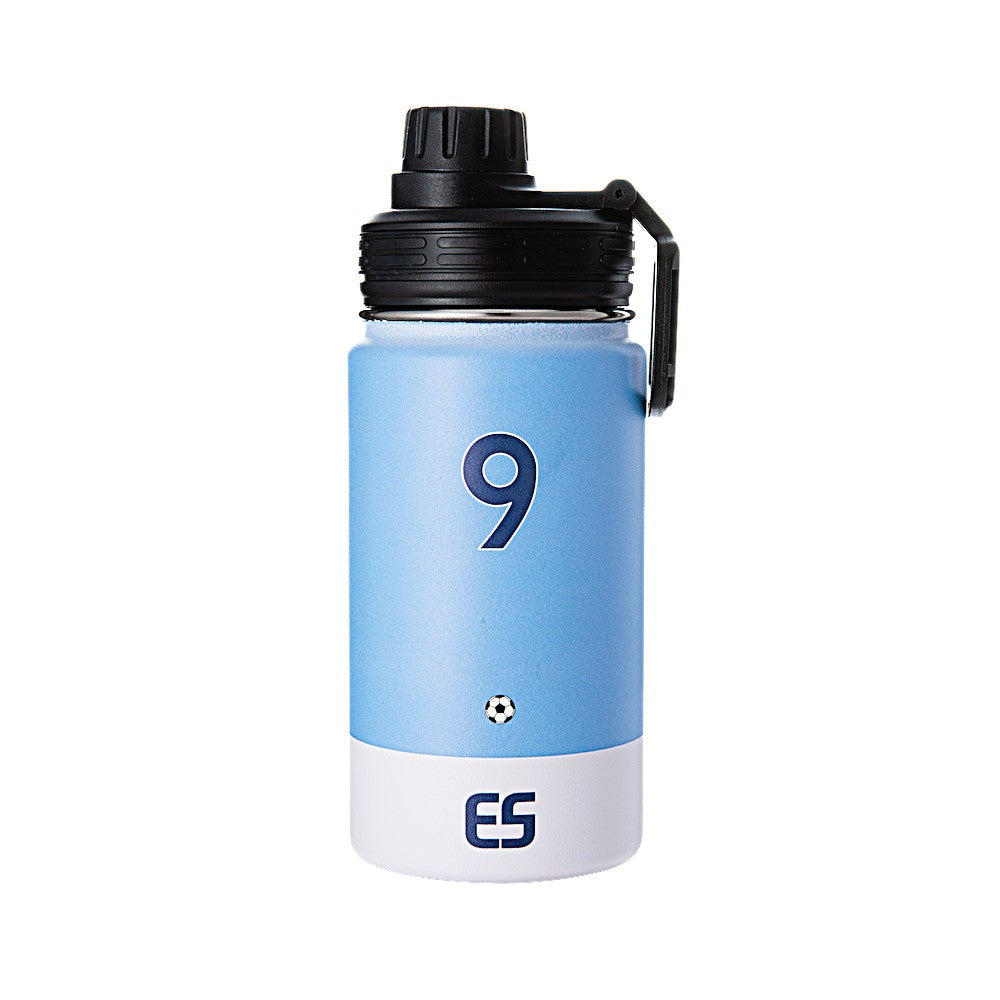 Haaland Water Bottle 2 piece set Stainless Steel Insulated 22-oz = 10.5"tall +14-oz = 7"tall