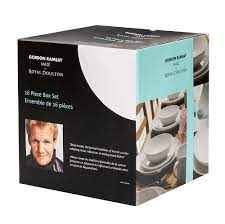 Gordon Ramsay Maze White 16 Piece Dinner Set by Royal Doulton