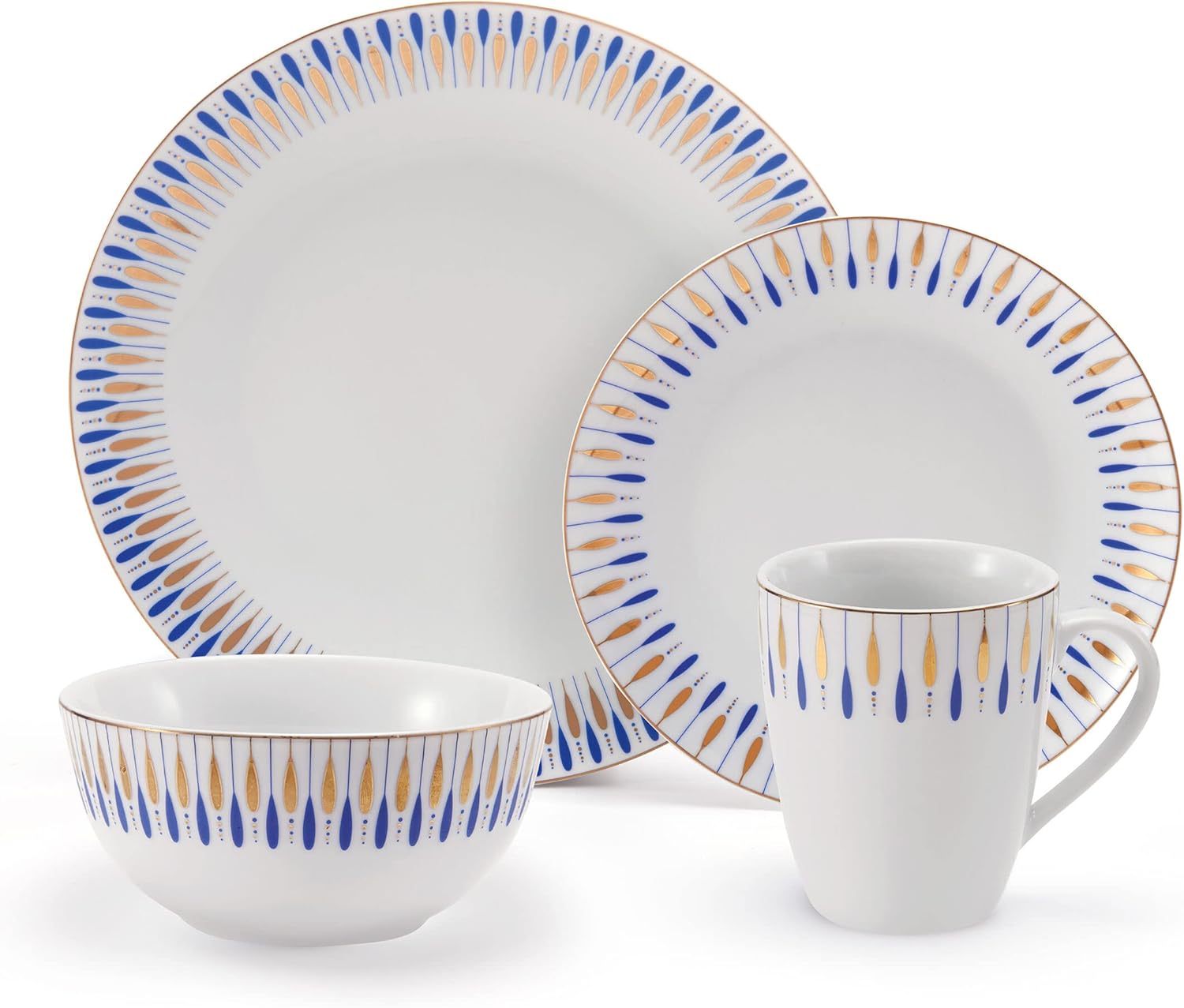 Mikasa Starburst 32 Piece Dinner Set Porcelain