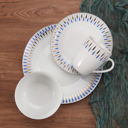 Mikasa Starburst 32 Piece Dinner Set Porcelain