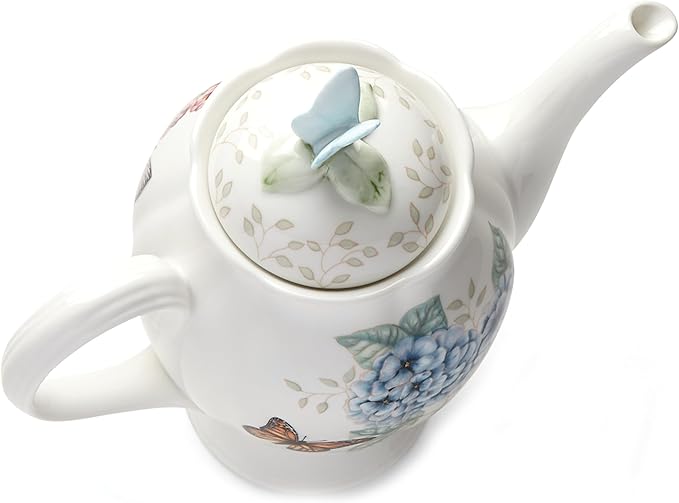 Lenox Butterfly Meadow Coffeepot Porcelain Made in China