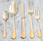 Carl Weill Venus Gold 78-Piece set & case 18/10 Stainless Steel Service for 12 People