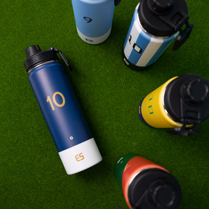 Mbappe Water Bottle 2 piece set Stainless Steel Insulated 22-oz = 10.5"tall +14-oz = 7"tall