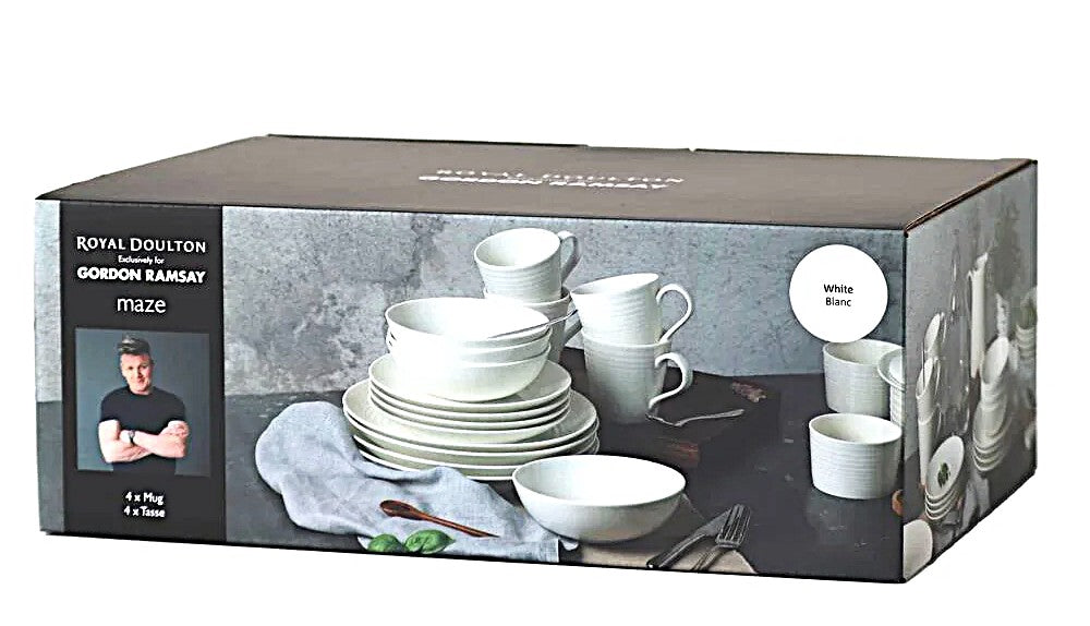 Gordon Ramsay Maze white 4 Mug by Royal Doulton