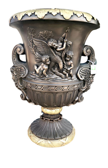 Planter Vase Roman Style 16" x 15" x 22"