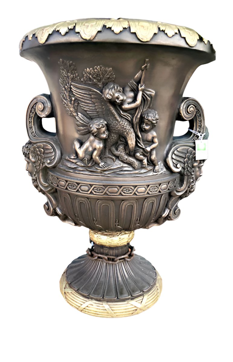 Planter Vase Roman Style 16" x 15" x 22"