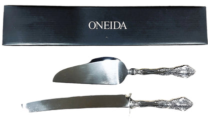 Oneida Michelangelo 2-Piece Cake Set Includes: cake knife and cake server, Stainless Steel