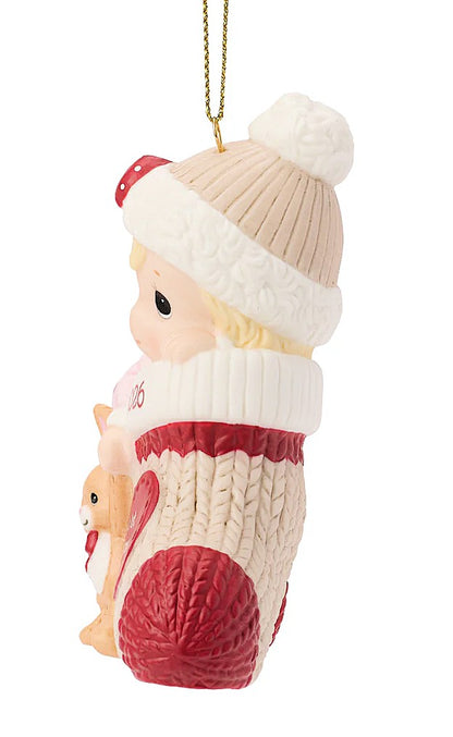 Precious Moments 2026 Baby 1st Christmas Girl Ornament 261005