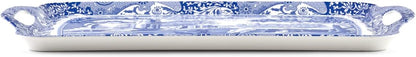 Pimpernel Spode Blue Italian Tray Large Handled Made of Melamine for Indoor and Outdoor use, Measures 18.9" x 11.6" Dishwasher Safe