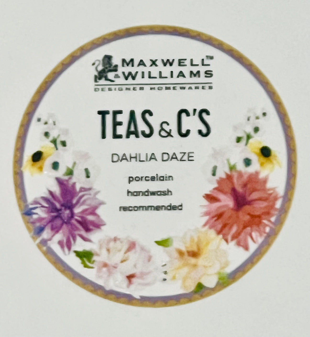 Platter 13.5"long X 6" Dahlia Sky By Maxwell & Williams