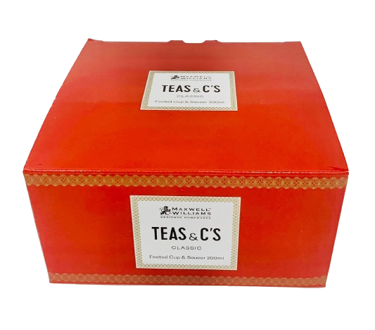 Maxwell & Williams Teacup & saucer Cherry Red