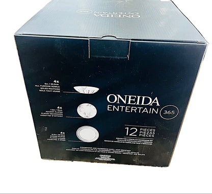 Oneida Entertain 365 packaging on a kitchen counter