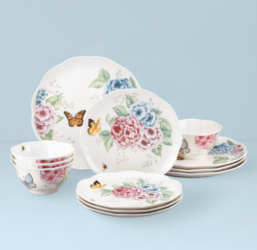 Lenox Butterfly Meadow Hydrangea 12-Piece Set