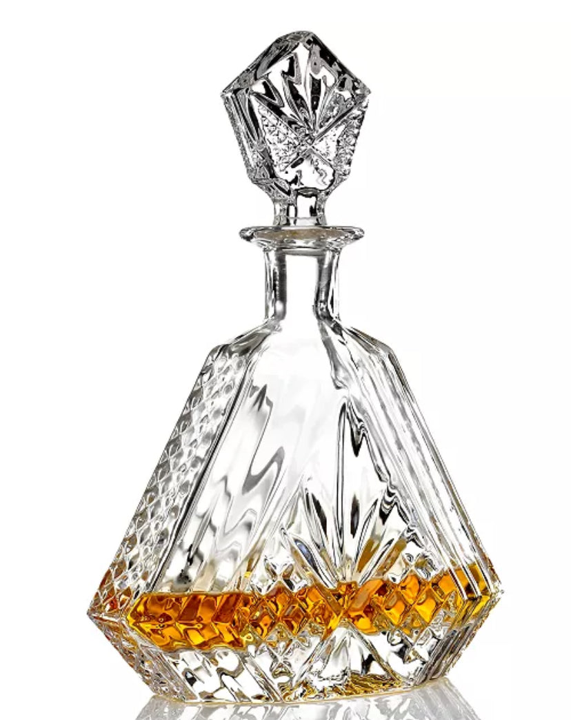 Godinger Dublin Decanter Hex Crystal