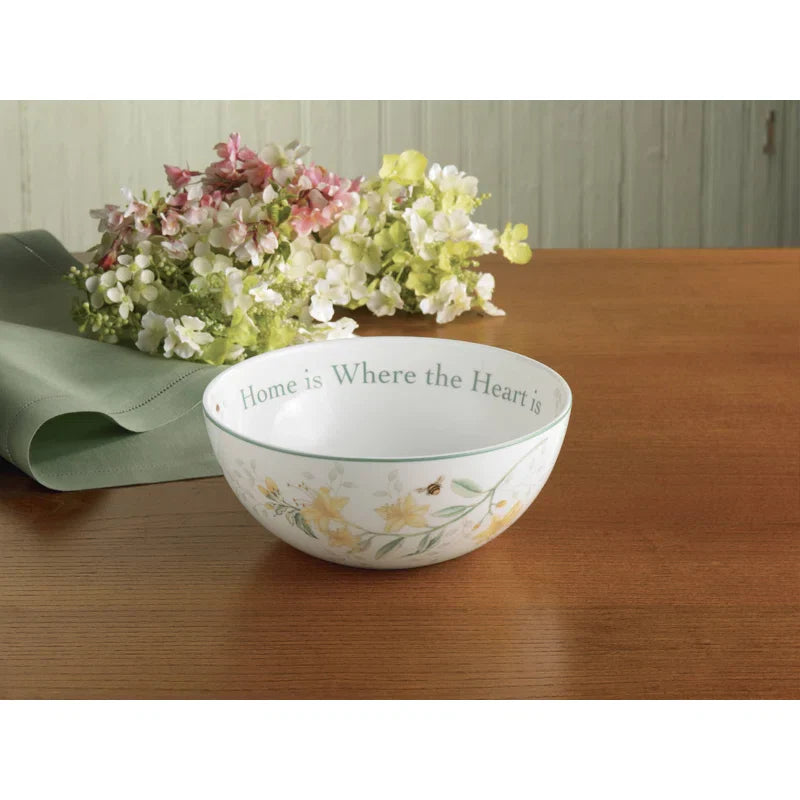 Lenox Butterfly Meadow "Home is Where The Heart is" Bowl