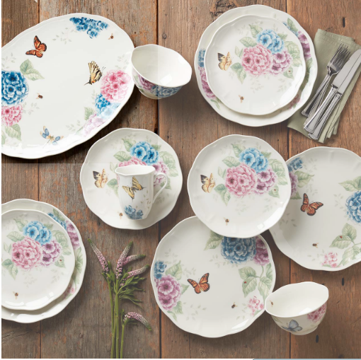 Lenox Butterfly Meadow Hydrangea 12-Piece Set