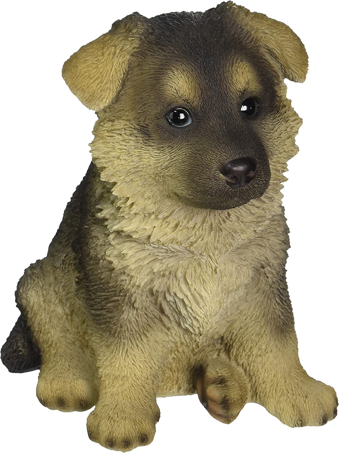 German Shepherd Puppy 6.5" ceramic statue