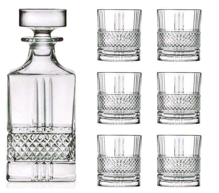 RCR 7 piece Crystal set Brillante collection