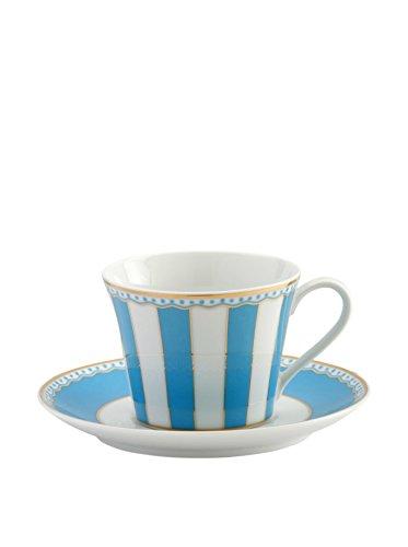 Noritake Carnivale tea Cup & Saucer Light Blue