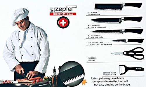 Zepter Knife Set 6 Piece Set with Non Stick Coating