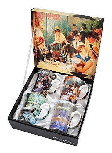 McIntosh Renoir Mugs Set of 4, Multicolors