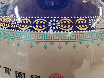Cobalt Painted Vase 42" x 14"