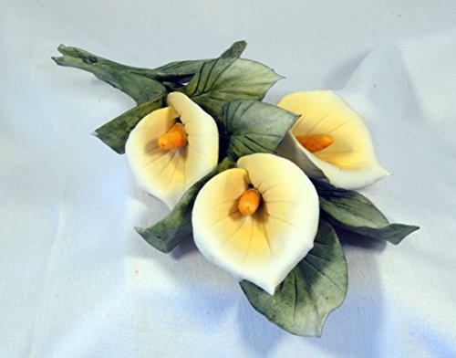 Capodimonte Calla Lily Porcelain Flower Hand Made and painted in Italy