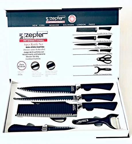 Zepter Knife Set 6 Piece Set with Non Stick Coating