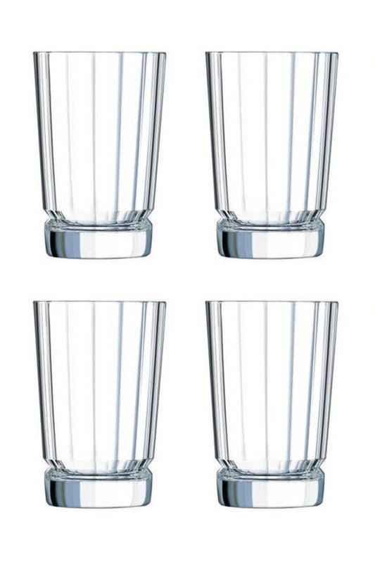 Cristal D'Arques Macassar High Ball Crystal Set 4 Tumblers 12-OZ