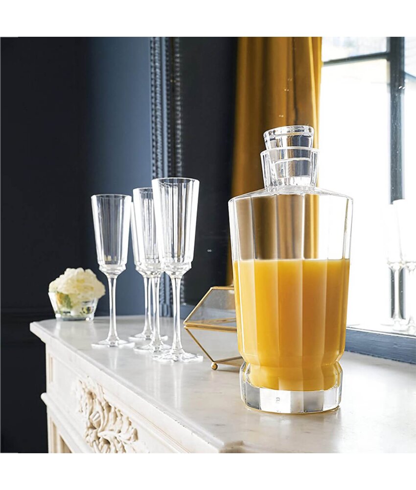 Cristal D'Arques Macassar High Ball Crystal Set 4 Tumblers 12-OZ