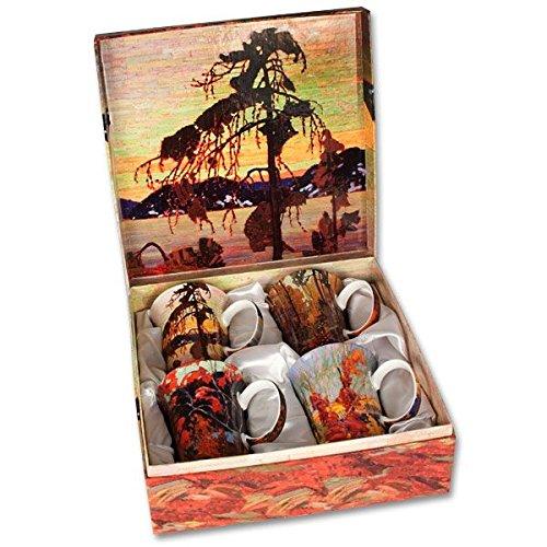McIntosh Tom Thomson Mugs Set of 4, Multicolors