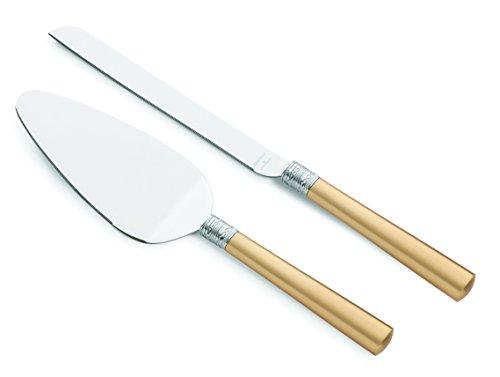 Vera Wang with Love Cake Knife and Server, Gold by Wedgwood